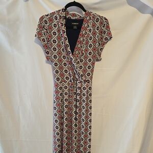 Liz Claiborne Geometric Wrap Dress